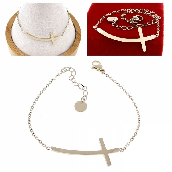 BRACELET GOLD CELEBRITY NEREZOVÁ OCEL