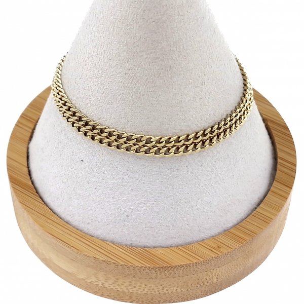 BRACELET GOLD CELEBRITY NEREZOVÁ OCEL