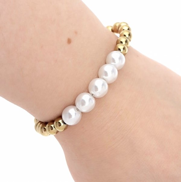 BRACELET GOLD CELEBRITY NEREZOVÁ OCEL