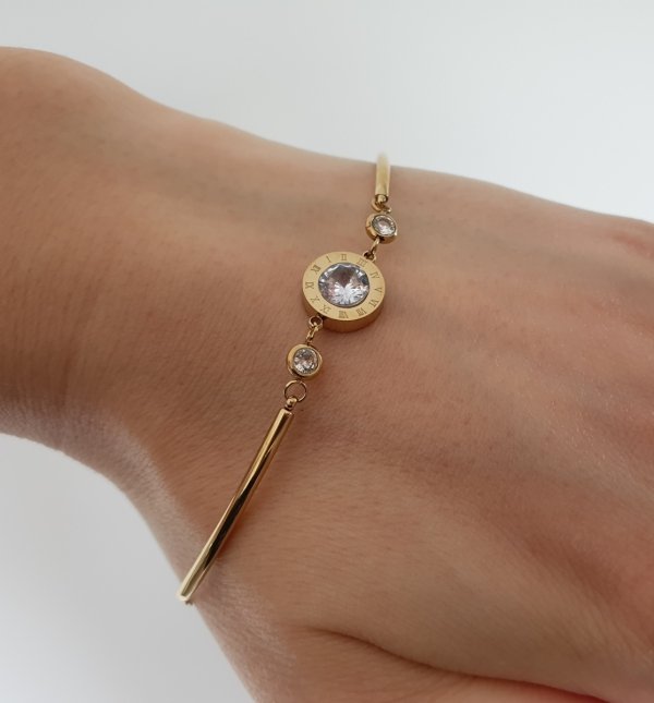 BRACELET GOLD CELEBRITY NEREZOVÁ OCEL