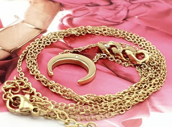 GOLDEN CHAIN CELEBRITY NÁHRDELNÍK NEREZ