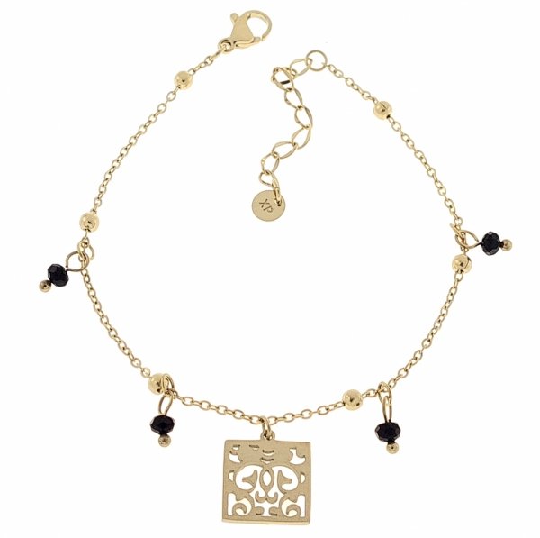ARMBAND GOLD CELEBRITY EDELSTAHL