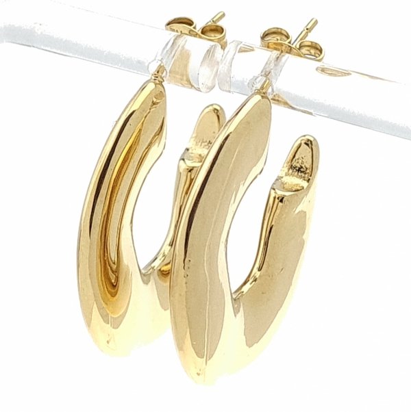 goldene Ohrringe aus Edelstahl