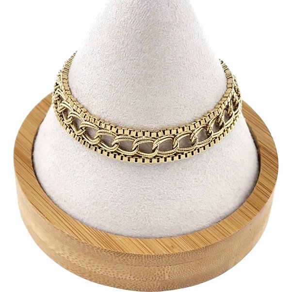 ARMBAND GOLD CELEBRITY EDELSTAHL