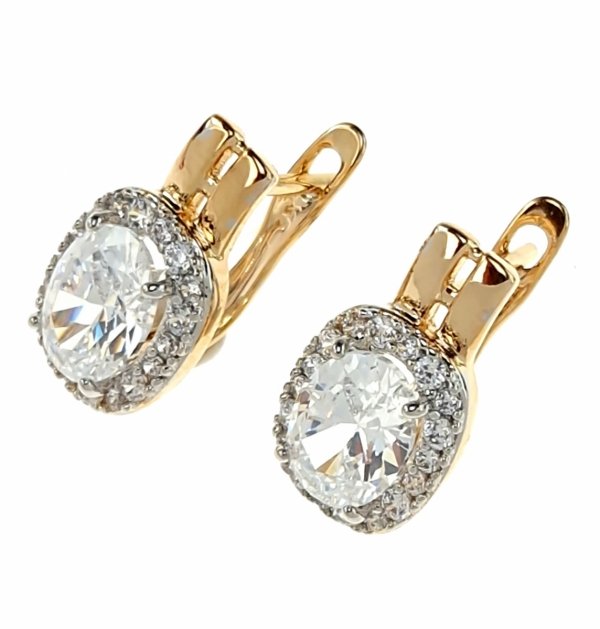 exklusive swarovski vergoldete ohrringe