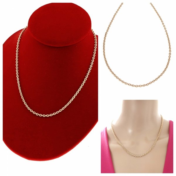Gold vergoldete Kette 18 Karat Xuping