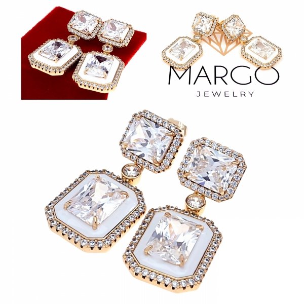 exklusive swarovski vergoldete ohrringe