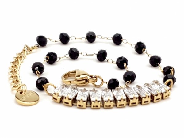 ARMBAND GOLD CELEBRITY EDELSTAHL