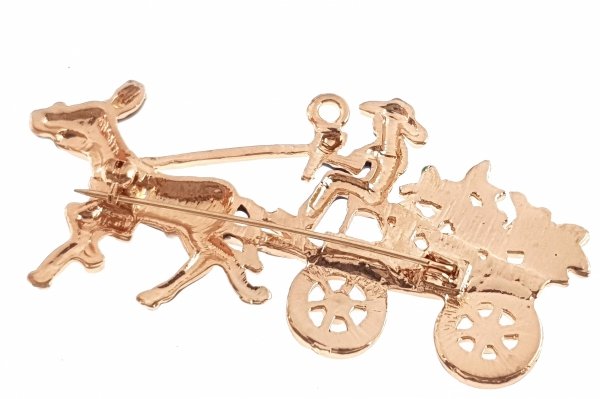 elegante Goldbrosche