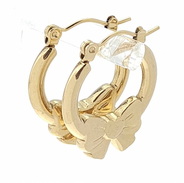 goldene Ohrringe aus Edelstahl
