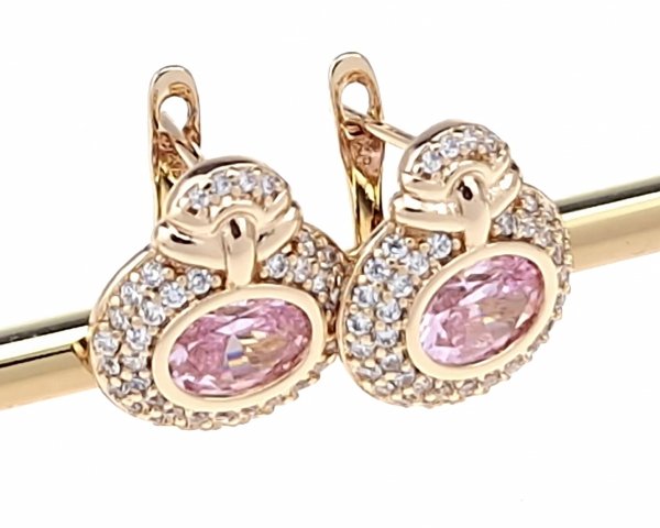exklusive swarovski vergoldete ohrringe