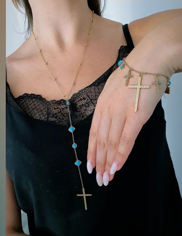 ARMBAND GOLD CELEBRITY EDELSTAHL