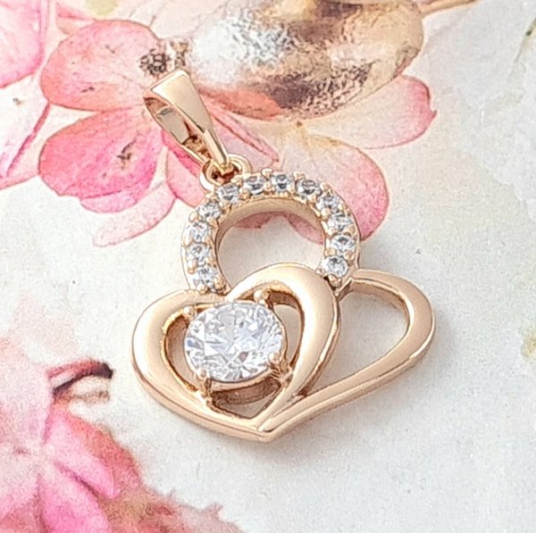 Goldanhänger 18 Karat glänzendes Xuping