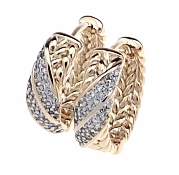 exklusive swarovski vergoldete ohrringe