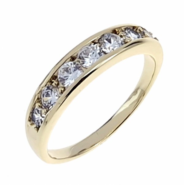 Goldring 18,60 mm. vergoldete Verlobung Xuping