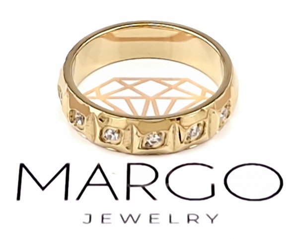 Ring 19,00 mm, goldener Edelstahl