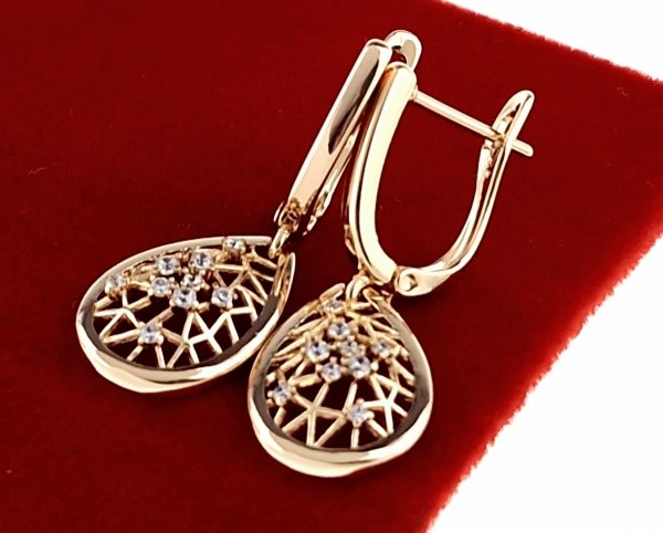 exklusive swarovski vergoldete ohrringe