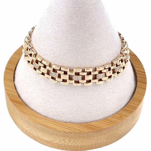 Armband aus 18 Karat vergoldetem Gold