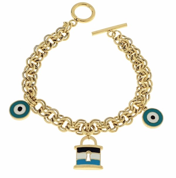 ARMBAND GOLD CELEBRITY EDELSTAHL