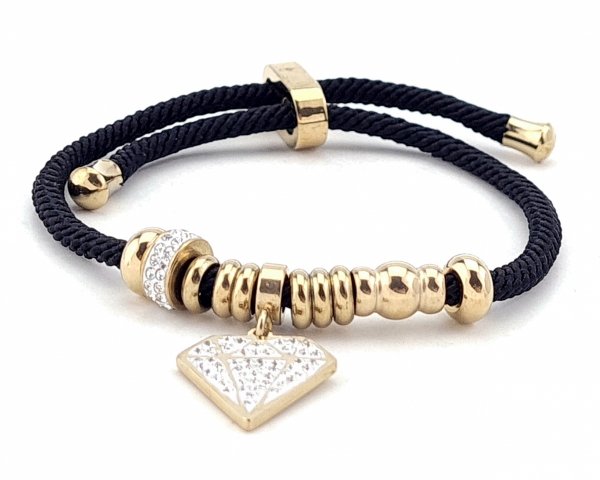 GOLDENES ARMBAND MIT EDELSTAHL