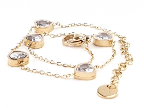 ARMBAND GOLD CELEBRITY EDELSTAHL