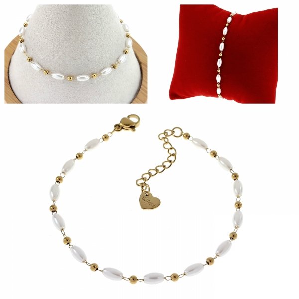 ARMBAND GOLD CELEBRITY EDELSTAHL