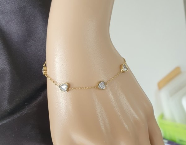 ARMBAND GOLD CELEBRITY EDELSTAHL
