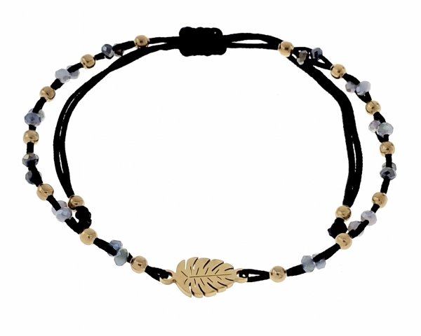 GOLDENES ARMBAND MIT EDELSTAHL