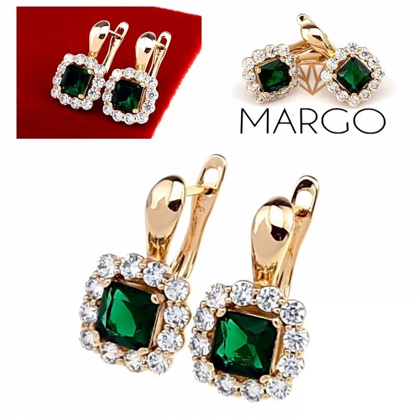 exklusive swarovski vergoldete ohrringe