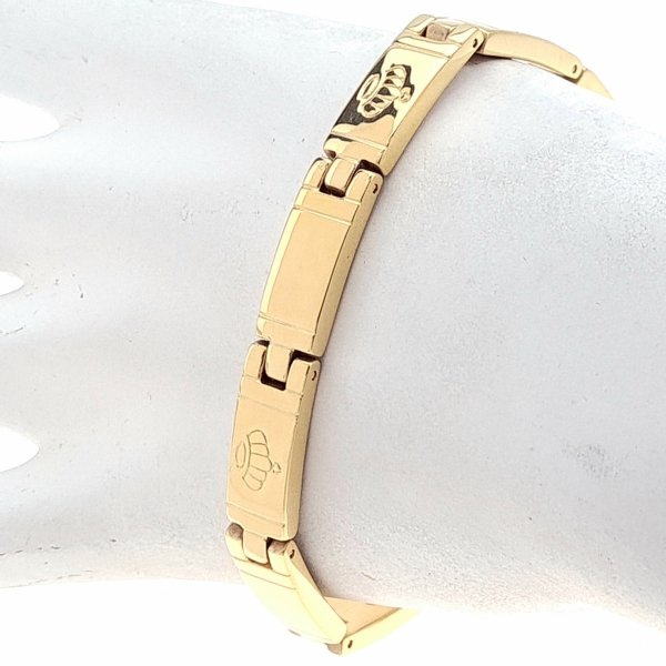 ARMBAND GOLD CELEBRITY EDELSTAHL
