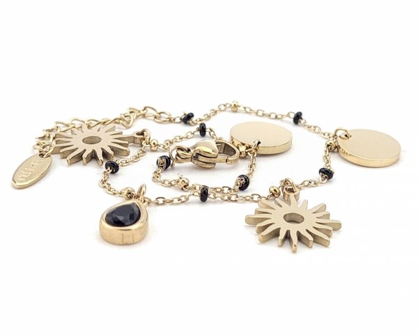 ARMBAND GOLD CELEBRITY EDELSTAHL