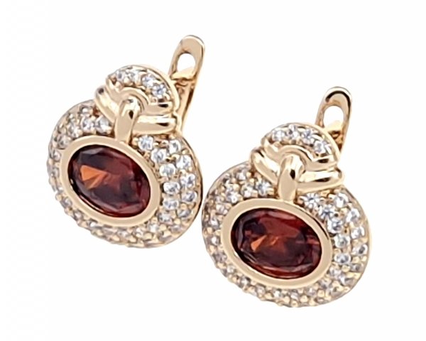 exklusive swarovski vergoldete ohrringe