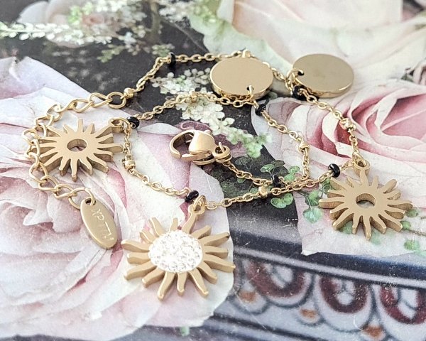 ARMBAND GOLD CELEBRITY EDELSTAHL