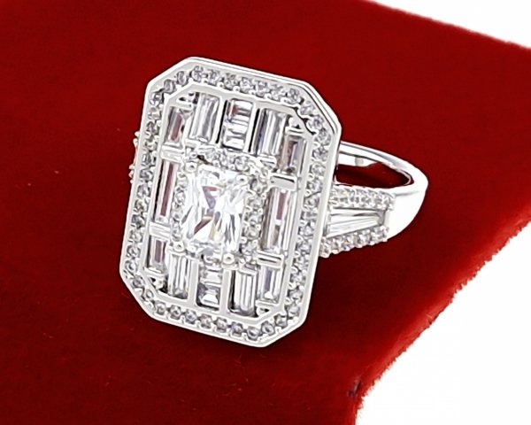 Goldring 18,60 mm. vergoldete Verlobung Xuping