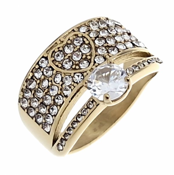 Ring 19,00 mm, goldener Edelstahl
