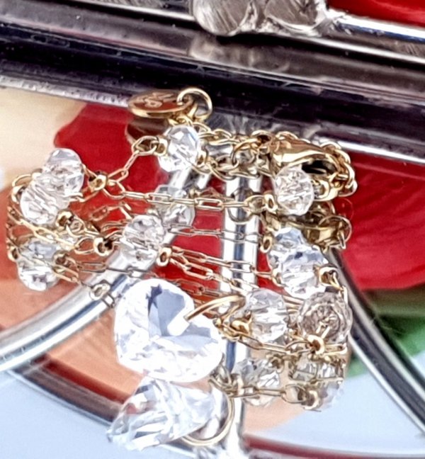 ARMBAND GOLD CELEBRITY EDELSTAHL