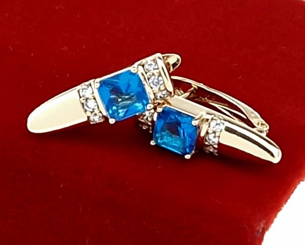 exklusive swarovski vergoldete ohrringe