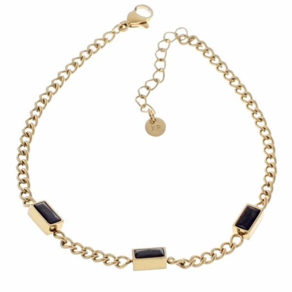 ARMBAND GOLD CELEBRITY EDELSTAHL