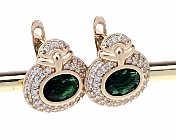 exklusive swarovski vergoldete ohrringe