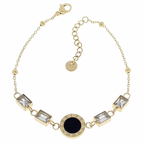 ARMBAND GOLD CELEBRITY EDELSTAHL