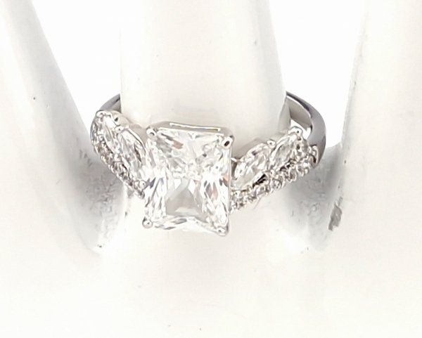 Goldring 18,60 mm. vergoldete Verlobung Xuping