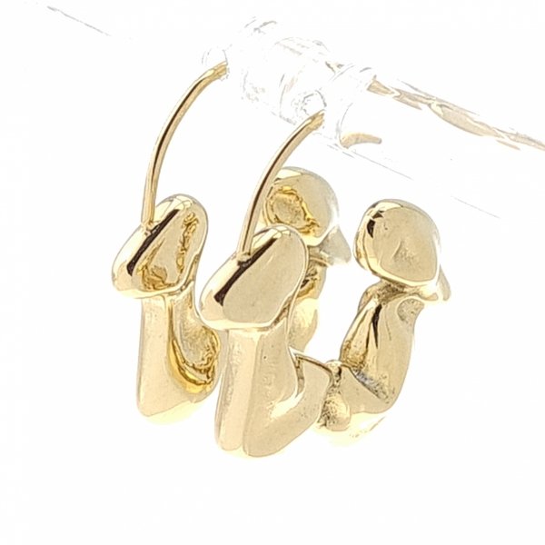 goldene Ohrringe aus Edelstahl