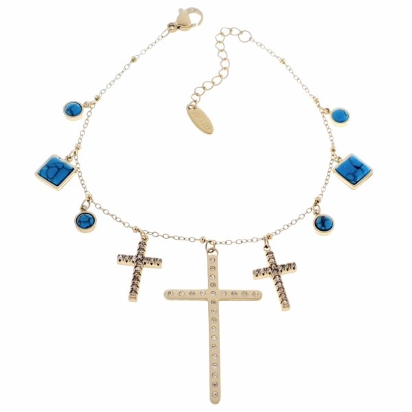 ARMBAND GOLD CELEBRITY EDELSTAHL