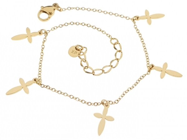ARMBAND GOLD CELEBRITY EDELSTAHL