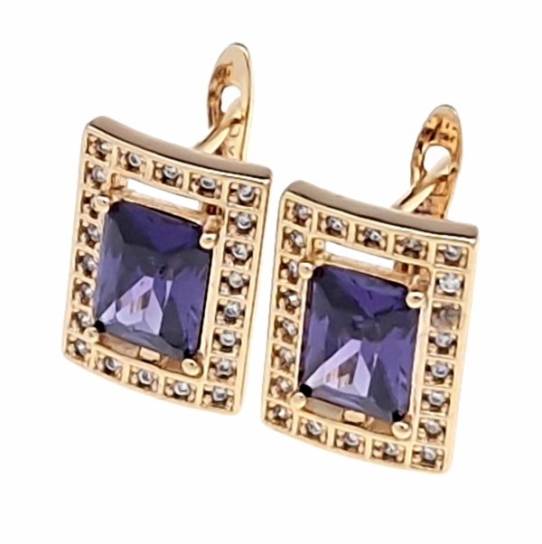 exklusive swarovski vergoldete ohrringe