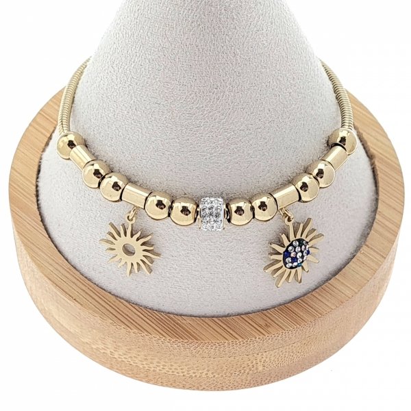 ARMBAND GOLD CELEBRITY EDELSTAHL