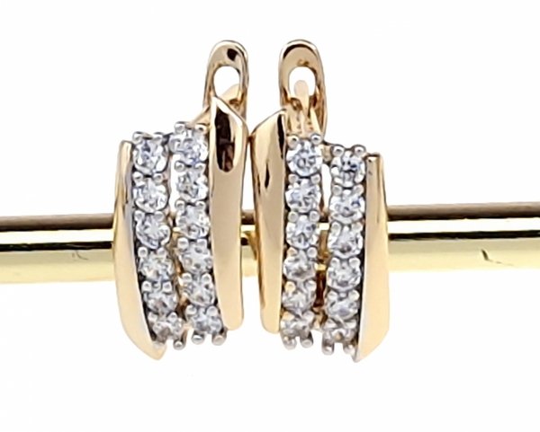 exklusive swarovski vergoldete ohrringe
