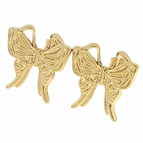 goldene Ohrringe aus Edelstahl