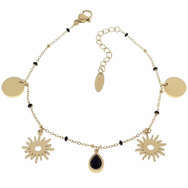 ARMBAND GOLD CELEBRITY EDELSTAHL
