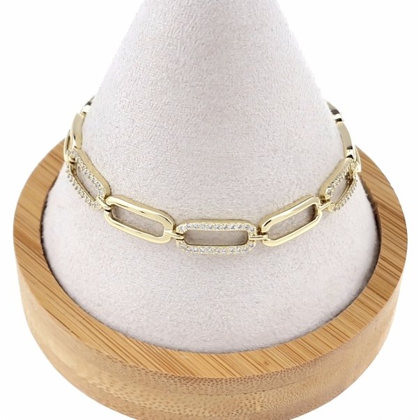 Armband aus 18 Karat vergoldetem Gold